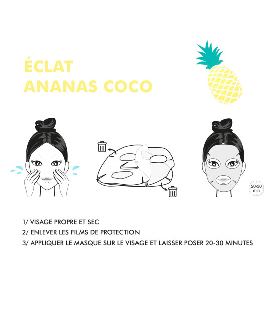 Inuwet Nemlendirici Yüz Bakım Maskesi // Hindistan Cevizi - Ananas