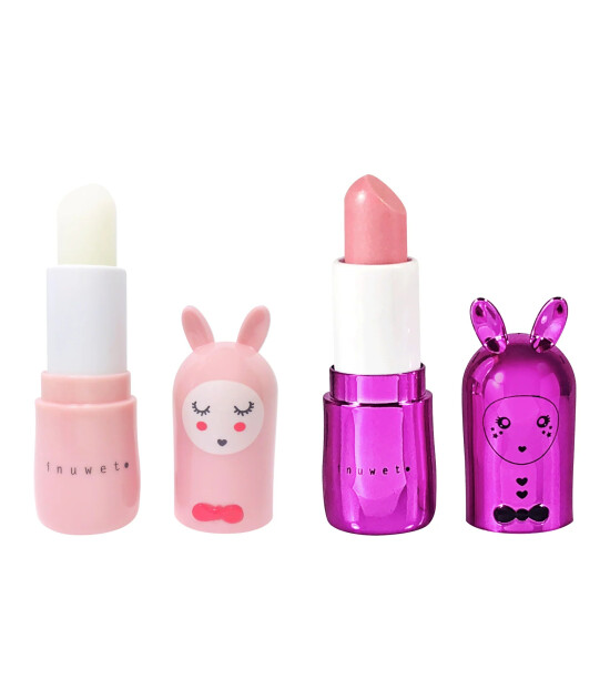 Inuwet Duo Glitter Lip Balm Dudak Nemlendirici Set // Amour