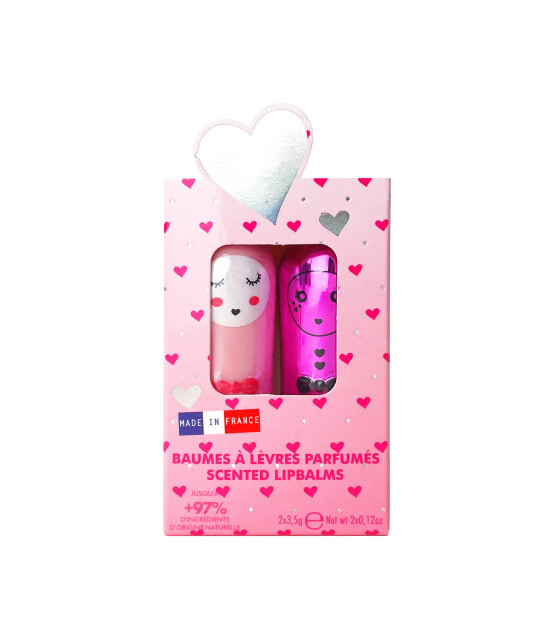 Inuwet Duo Glitter Lip Balm Dudak Nemlendirici Set // Amour