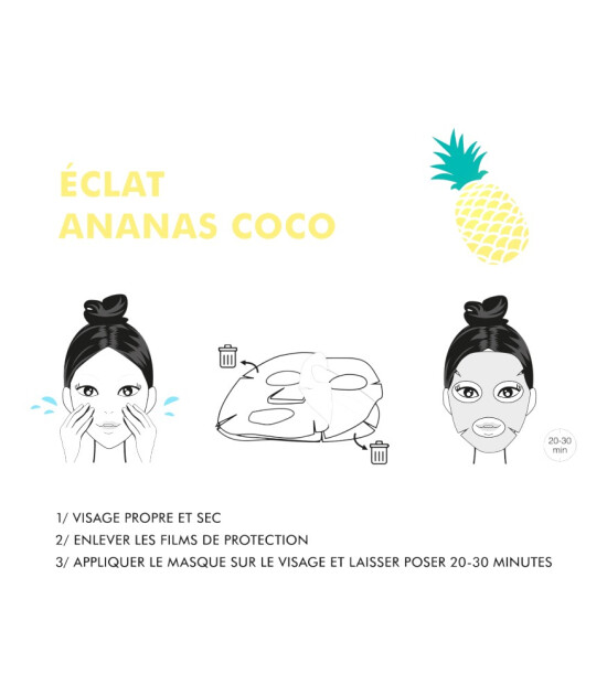 Inuwet Nemlendirici Yüz Bakım Maskesi // Hindistan Cevizi - Ananas
