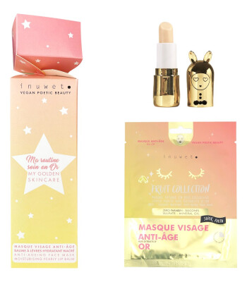 Inuwet Golden Skincare Cracker – Yüz Maskesi & Dudak Balm