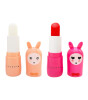 Inuwet Duo Glitter Lip Balm Dudak Nemlendirici Set // Vanilya-Hindistan Cevizi - Kiraz Aromalı