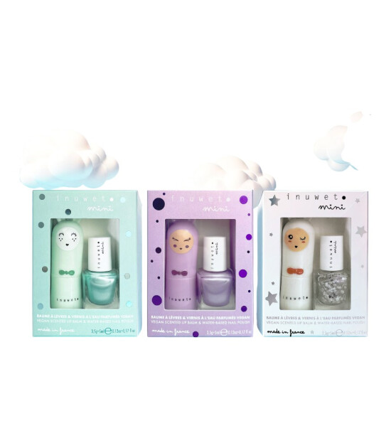 Inuwet Duo Oje & Lip Balm Set // Purple