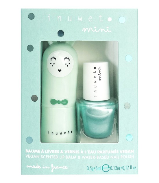 Inuwet Duo Oje & Lip Balm Set // Aqua