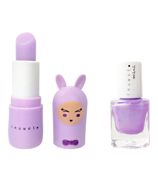 Inuwet Duo Oje & Lip Balm Set // Purple