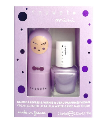 Inuwet Duo Oje & Lip Balm Set // Purple