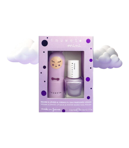 Inuwet Duo Oje & Lip Balm Set // Purple