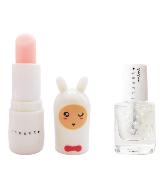 Inuwet Duo Oje & Lip Balm Set // White