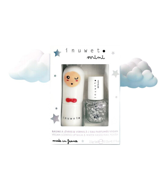 Inuwet Duo Oje & Lip Balm Set // White