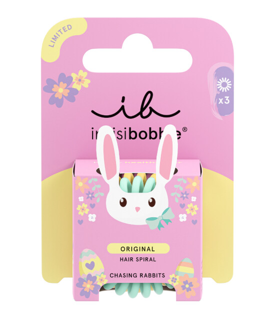 Invisibobble Original Saç Tokası (3 Adet) // Easter Chasing Rabbits