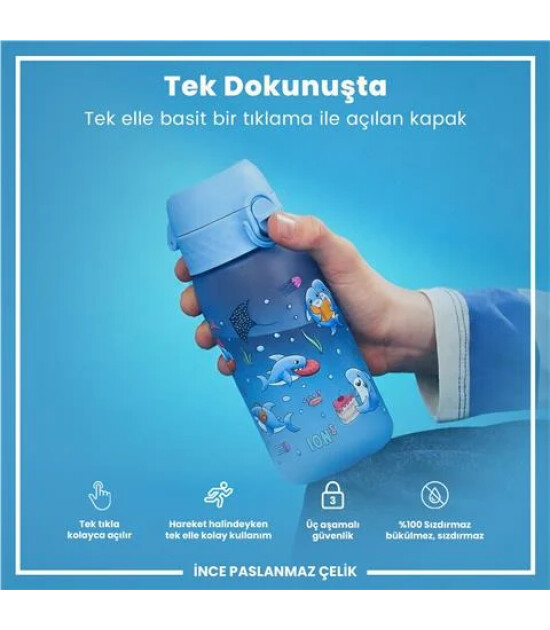 Ion8 OneTouch &Ccedil;ocuk Suluk (350 ml) // Mavi K&ouml;pekbalığı