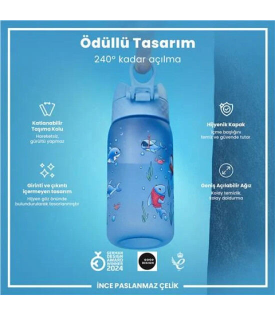 Ion8 OneTouch &Ccedil;ocuk Suluk (350 ml) // Mavi K&ouml;pekbalığı