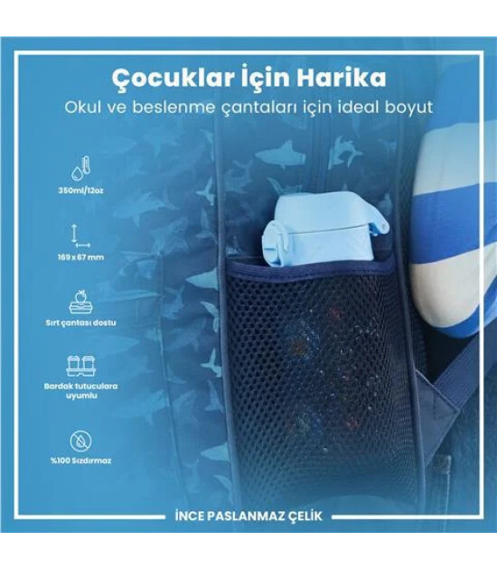 Ion8 OneTouch &Ccedil;ocuk Suluk (350 ml) // Mavi K&ouml;pekbalığı