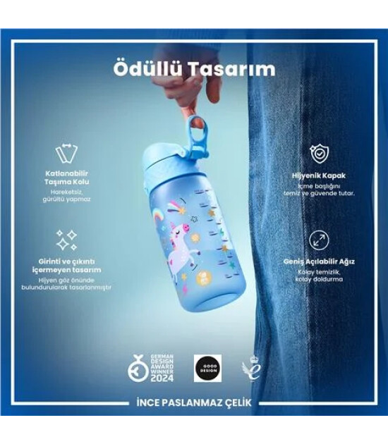 Ion8 OneTouch &Ccedil;ocuk Suluk (350 ml) // Mavi Unicorn