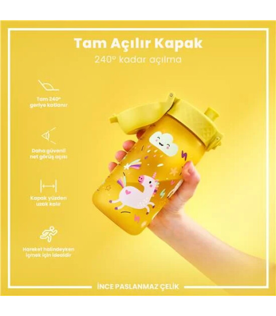 Ion8 OneTouch &Ccedil;ocuk Suluk (350 ml) // Sarı Unicorn