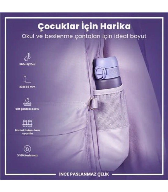Ion8 OneTouch Suluk (500 ml) // A&ccedil;ık Mor