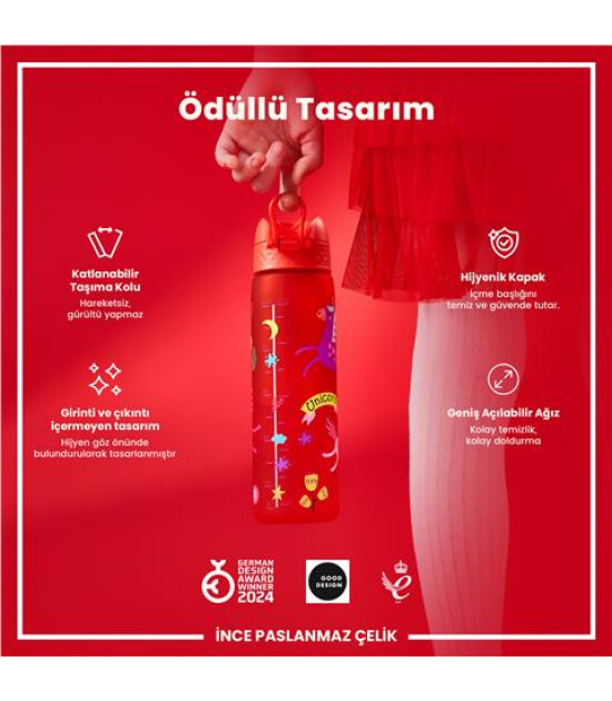 Ion8 OneTouch Suluk (500 ml) // Kırmızı Unicorn