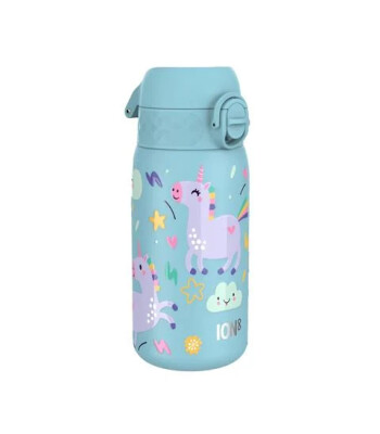 Ion8 OneTouch Paslanmaz Çelik Çocuk Suluk (400 ml) // Mavi Unicorn