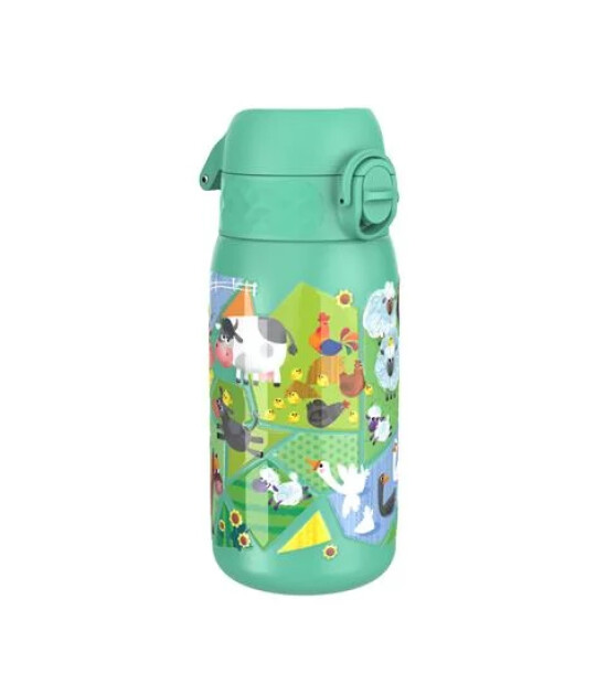 Ion8 OneTouch Paslanmaz &Ccedil;elik &Ccedil;ocuk Suluk (400 ml) // &Ccedil;iftlik Hayvanları