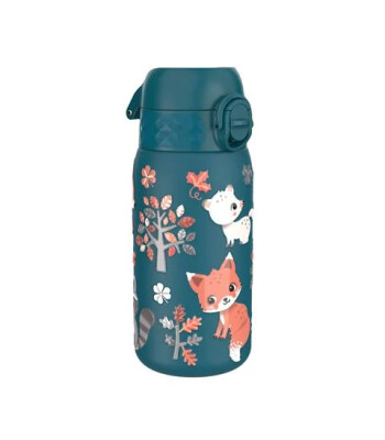 Ion8 OneTouch Paslanmaz Çelik Çocuk Suluk (400 ml) // Orman Hayvanları