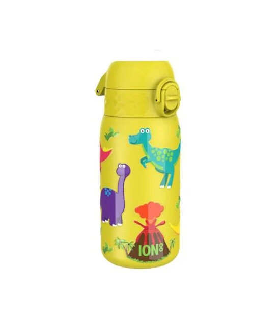 Ion8 OneTouch Paslanmaz &Ccedil;elik &Ccedil;ocuk Suluk (400 ml) // Dinozorlar
