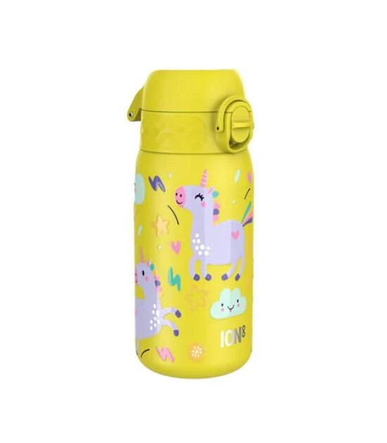 Ion8 OneTouch Paslanmaz &Ccedil;elik &Ccedil;ocuk Suluk (400 ml) // Sarı Unicorn