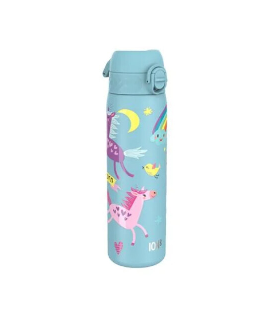 Ion8 - Paslanmaz &Ccedil;elik İnce Suluk - Mavi Unicorn - 600 Ml - Sızdırmaz