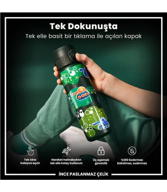 Ion8 - Paslanmaz &Ccedil;elik İnce Suluk - Tanklar - 600 Ml - Sızdırmaz