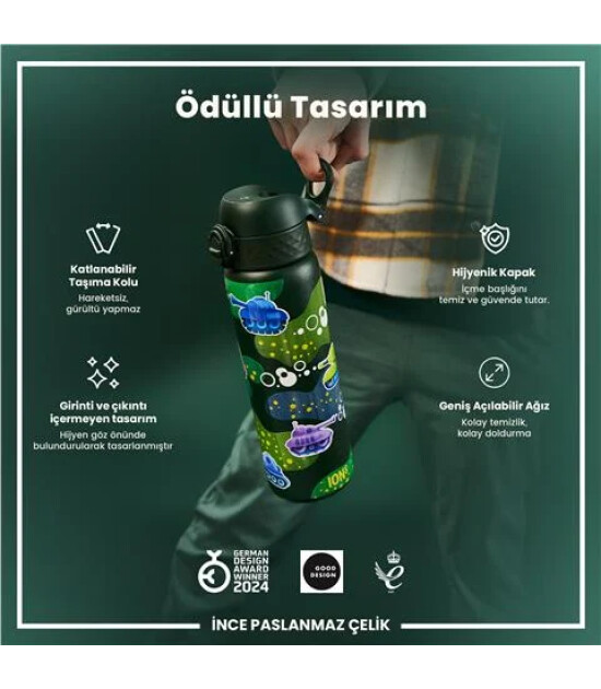 Ion8 - Paslanmaz &Ccedil;elik İnce Suluk - Tanklar - 600 Ml - Sızdırmaz