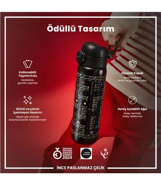 Ion8 - Paslanmaz &Ccedil;elik İnce Suluk - Oyuncu - 600 Ml - Sızdırmaz