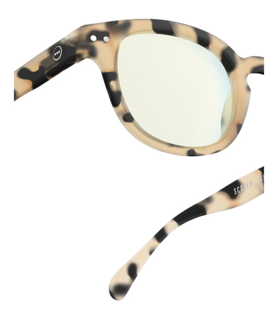 izipizi Yetişkin Ekran Gözlüğü #C // Light Tortoise