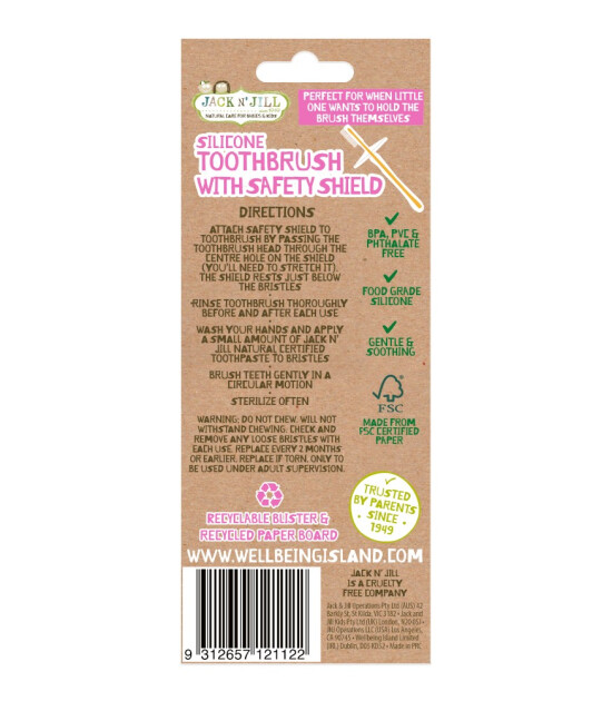 Jack N'Jill Silikon &Ccedil;ocuk Diş Fır&ccedil;ası - Stage2