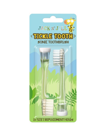 Jack N' Jill Tickle Tooth Sonic Diş Fır&ccedil;ası Yedek Başlık (2 Adet)