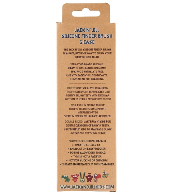Jack N'Jill Silikon Parmak Diş Fırçası - Stage1 (2 Adet)