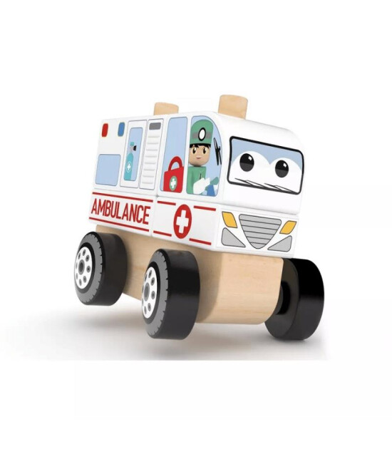 J'adore Ahşap Blok Araçlar // Ambulans