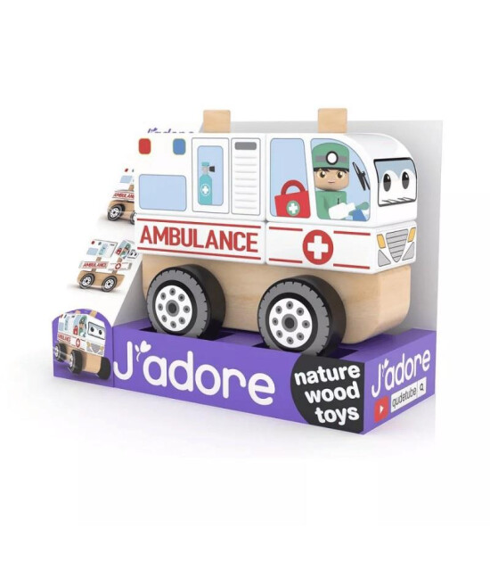 J'adore Ahşap Blok Araçlar // Ambulans