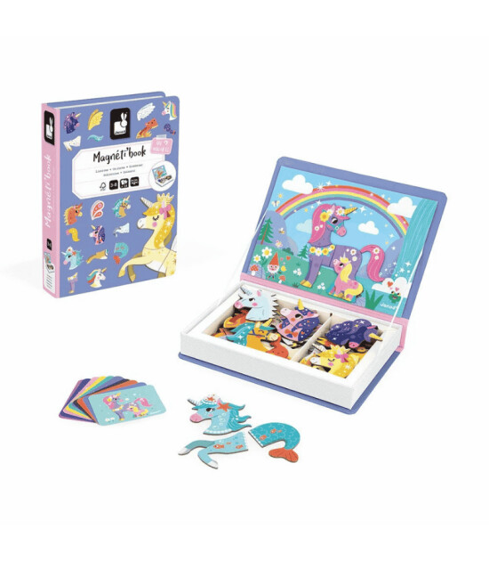 Janod Mıknatıslı Oyun Kitabı - Unicornlar