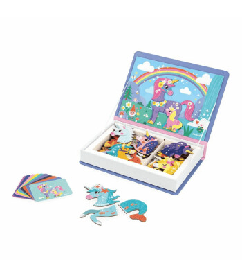 Janod Mıknatıslı Oyun Kitabı - Unicornlar
