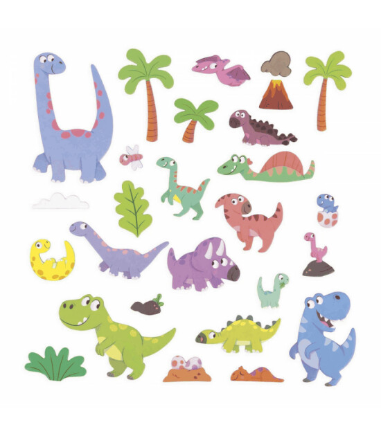 Janod Mıknatıslı Oyun Kitabı - Dinozorlar