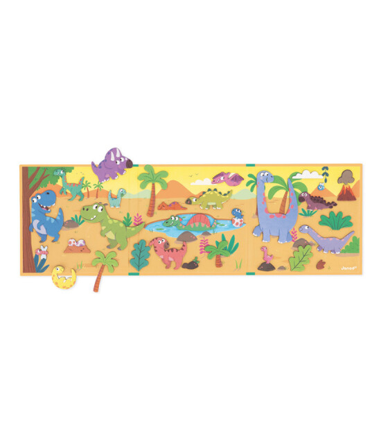 Janod Mıknatıslı Oyun Kitabı - Dinozorlar