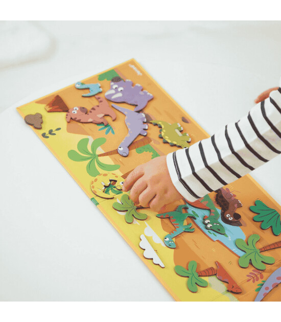 Janod Mıknatıslı Oyun Kitabı - Dinozorlar