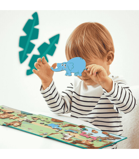 Janod Mıknatıslı Oyun Kitabı - Afrika Hayvanları