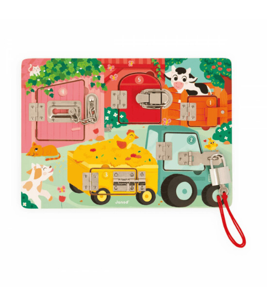 Janod S&uuml;rpriz Kilitli Pano - &Ccedil;iftlik