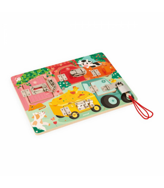 Janod S&uuml;rpriz Kilitli Pano - &Ccedil;iftlik