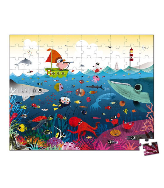 Janod Puzzle // Sualtı Dünyası (100 Parça)