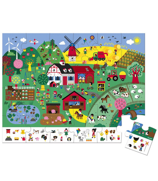 Janod Bulmaca Puzzle // Çiftlik (24 Parça)