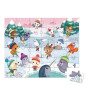 Janod Çanta Puzzle // Kar Partisi (36 Parça)