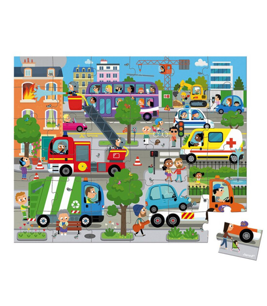 Janod Puzzle // Şehirr (36 Parça)