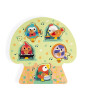 Janod Ahşap M&uuml;zikli Puzzle // Birdy Party
