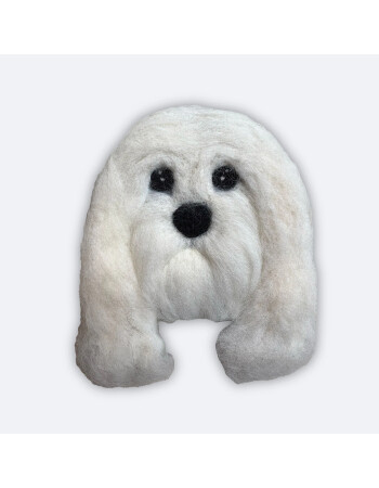 JantiFox El Yapımı Ke&ccedil;e Fig&uuml;r // Maltese Terrier